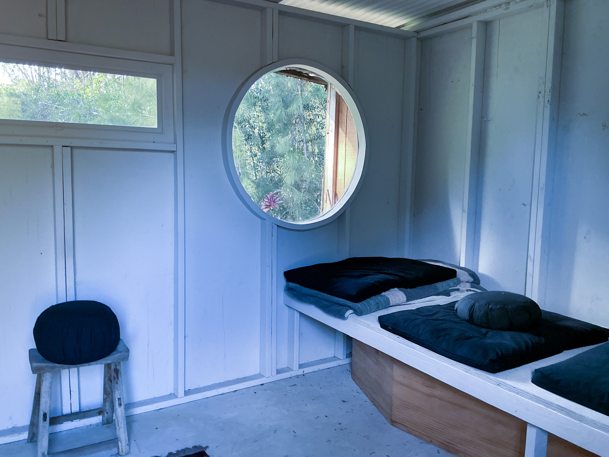 Zazen practice at the farm